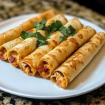 Crispy Cheddar Bacon Chicken Taquitos 4 Servings Easy Delicious