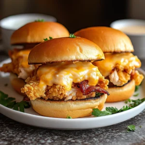 Crispy Cheesy Chicken Bacon Ranch Sliders 30 Minutes Ultimate Delicious
