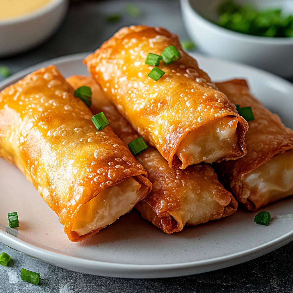 Crispy Garlic Parmesan Chicken Egg Rolls 12 Ingredients Easy Delicious