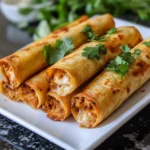 Crispy Garlic Parmesan Chicken Taquitos 10 Ingredients Easy Delicious