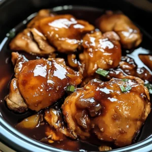 Crockpot Bourbon Chicken 4 Servings Easy Delicious