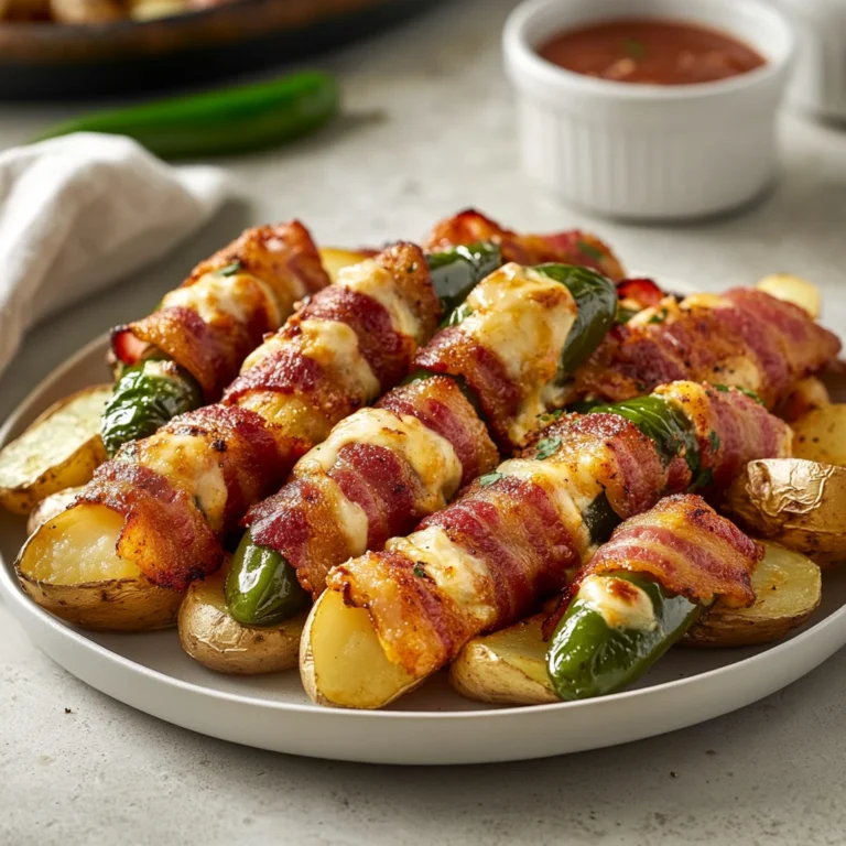 Easy Bacon-Wrapped Jalapeño Popper Potato Wedges 30 Minutes Ultimate Delicious