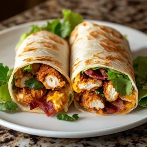 Easy Crispy Chicken Bacon Ranch Wraps 30 Minutes Amazing