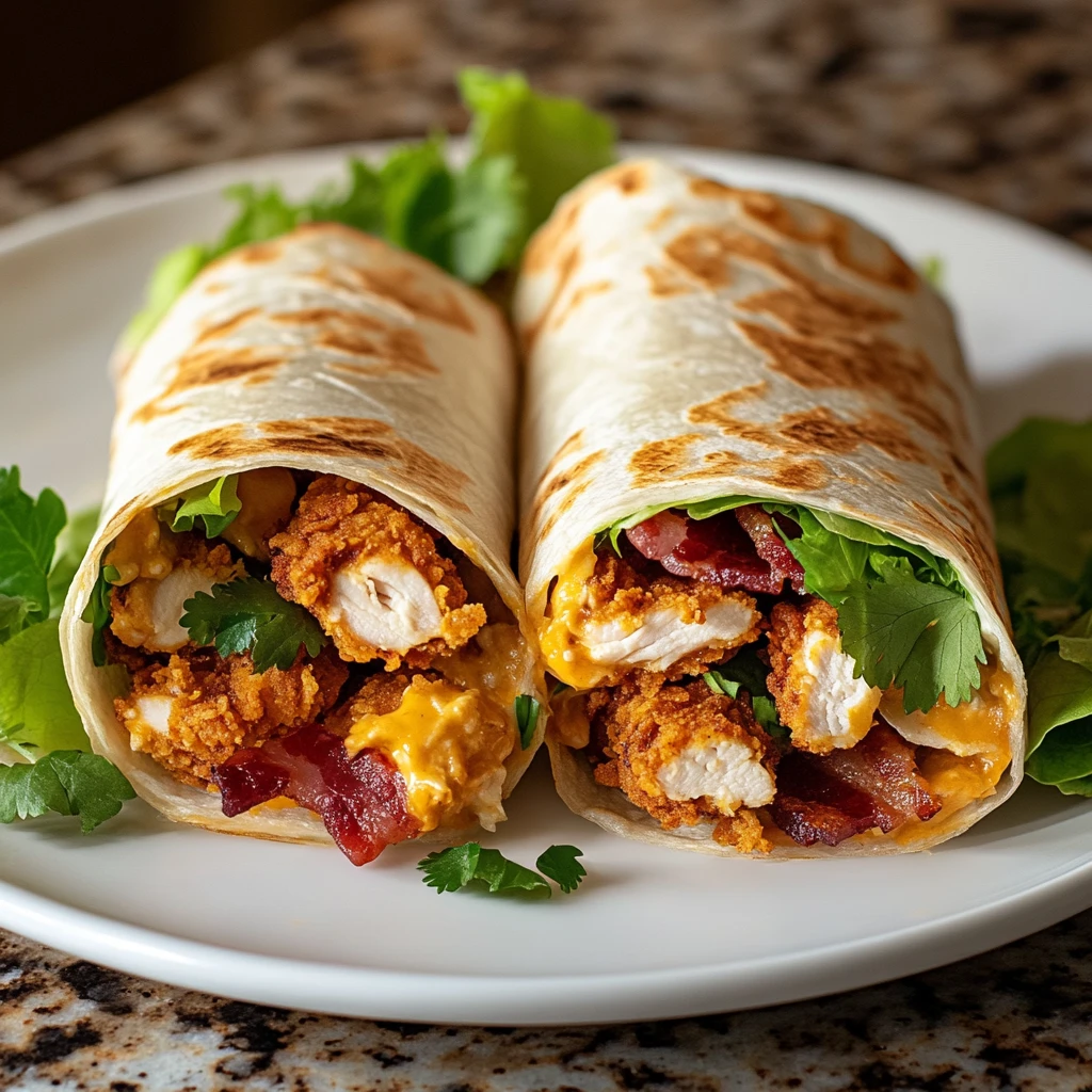 Easy Crispy Chicken Bacon Ranch Wraps 30 Minutes Amazing