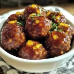 Easy Crockpot Honey Garlic Meatballs 4 Servings Delicious