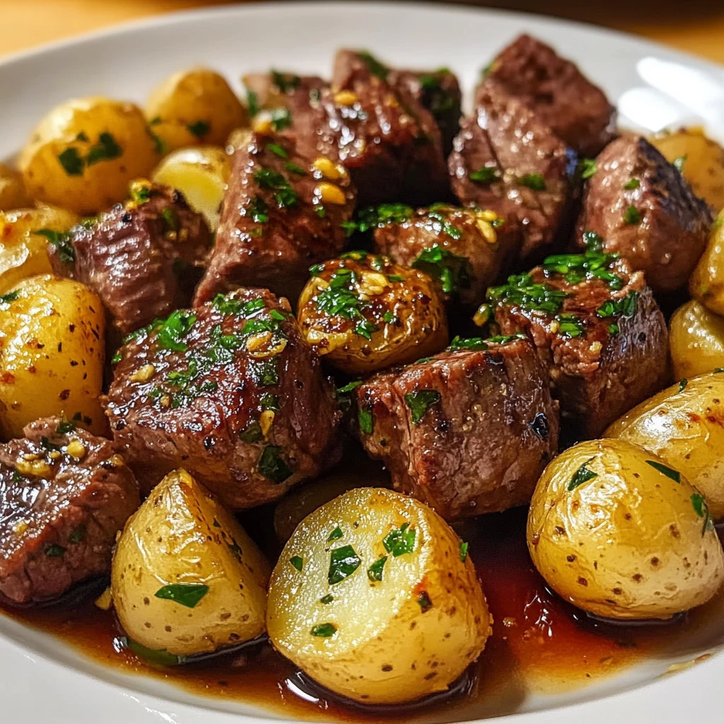 Garlic Steak Bites and Potatoes: 7 Ingredients, Ultimate, Delicious