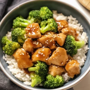 Honey Garlic Chicken Rice Bowls 4 Servings Easy Delicious