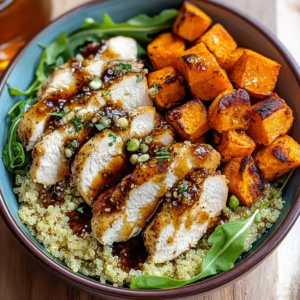 Hot Honey Chicken Quinoa Bowl 30 Minutes Easy Delicious