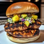 Jerk Chicken Sandwich with Grilled Pineapple - 4 Servings
