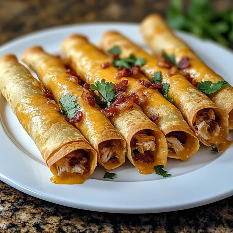 Loaded Bacon Cheddar Chicken Flautas 30 Minutes Ultimate Delicious