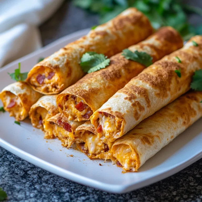 Loaded Bacon Cheddar Chicken Taquitos 20 Minutes Ultimate Delicious