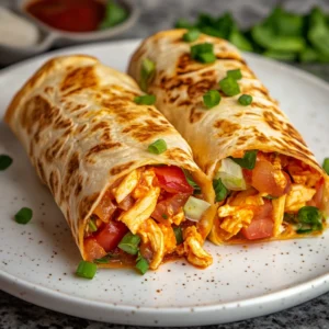 Loaded Buffalo Chicken Bacon Wraps 4 Servings Perfect Delicious