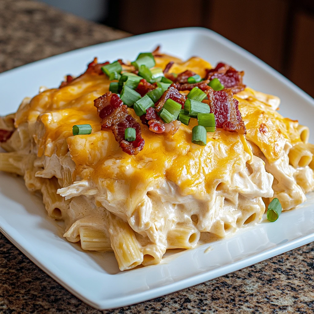 Loaded Cheddar Bacon Chicken Pasta Bake 30 Minutes Ultimate Delicious