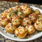 Loaded Garlic Parmesan Potato Bombs 6 Ingredients Awesome Delicious