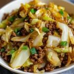 Low Carb Mongolian Ground Beef and Cabbage - 30 Minutes Easy Delicious