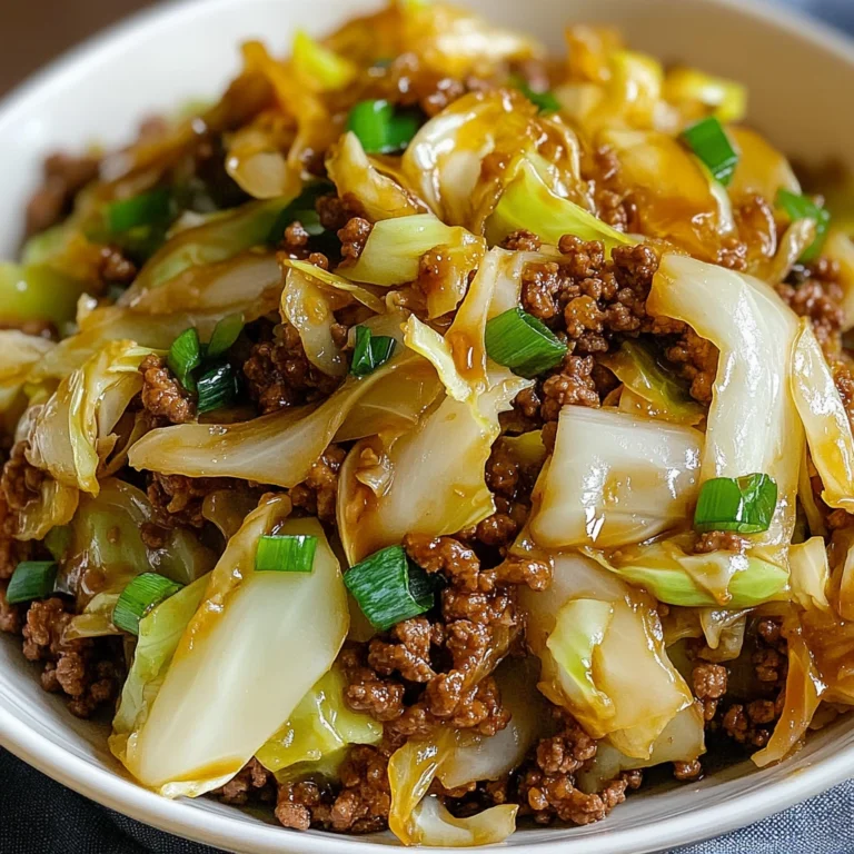 Low Carb Mongolian Ground Beef and Cabbage - 30 Minutes Easy Delicious