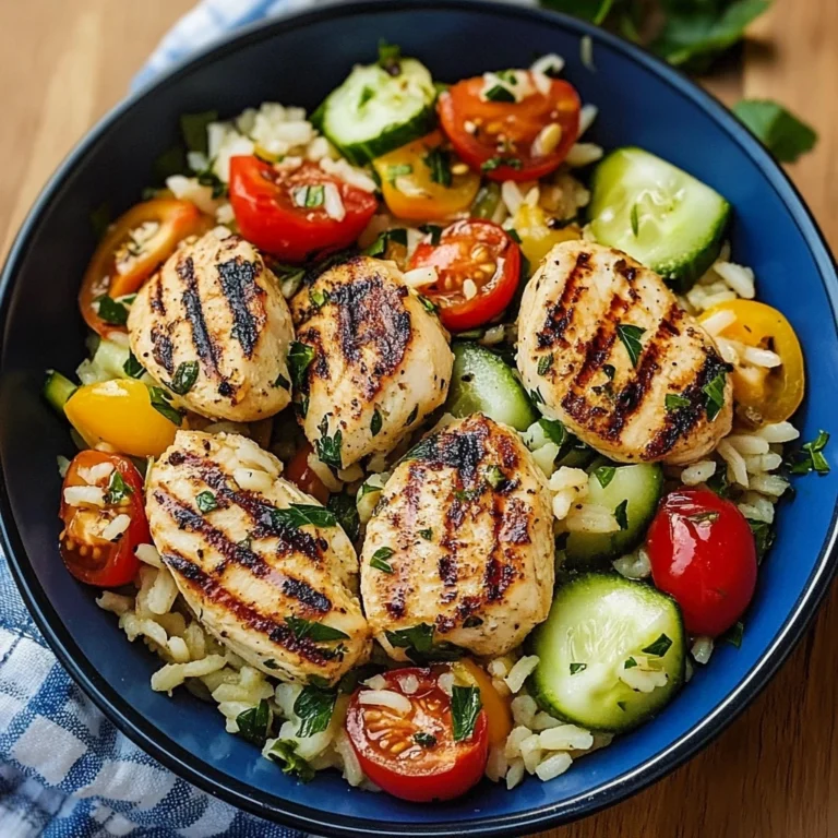 Mediterranean Chicken and Rice Bowl 30 Minutes Easy Delicious