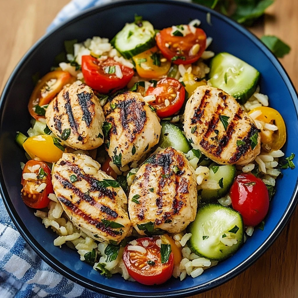 Mediterranean Chicken and Rice Bowl 30 Minutes Easy Delicious