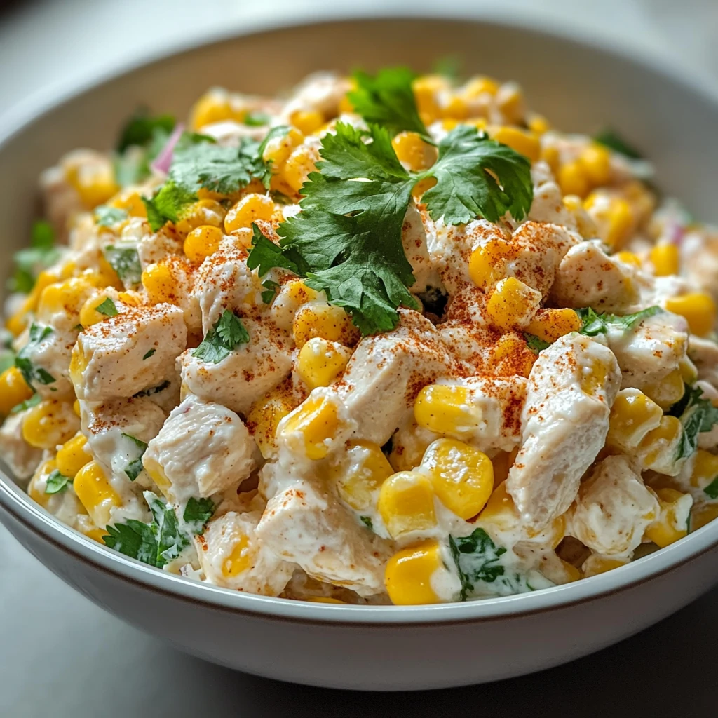 Mexican Street Corn Chicken Salad 4 Servings Outstanding Delicious