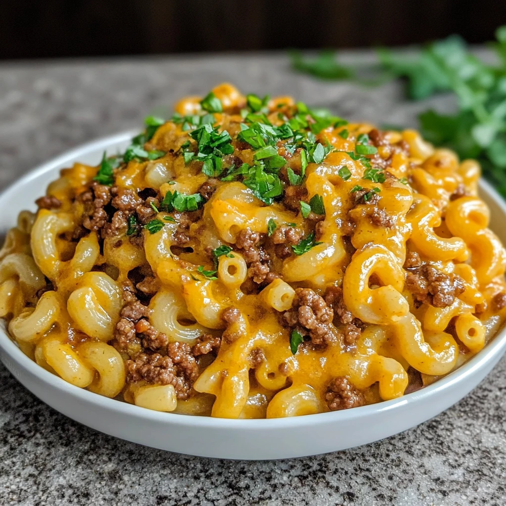 One Pan Cheeseburger Macaroni 30 Minutes Ultimate Delicious
