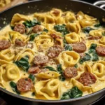 One-Pan Creamy Tortellini with Sausage 30 Minutes Easy Delicious