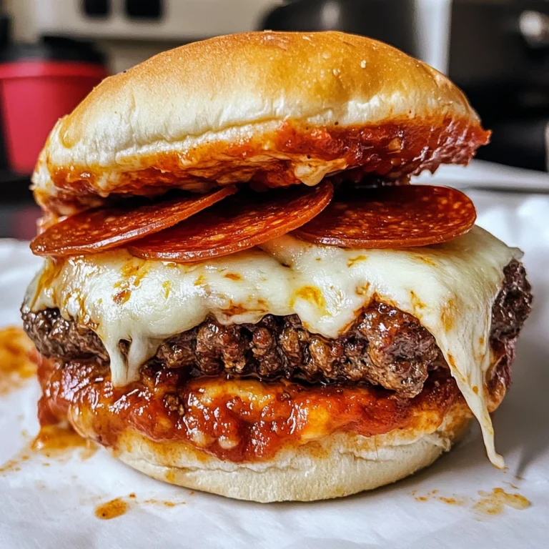 Pizza Burgers 4 Servings Easy Delicious