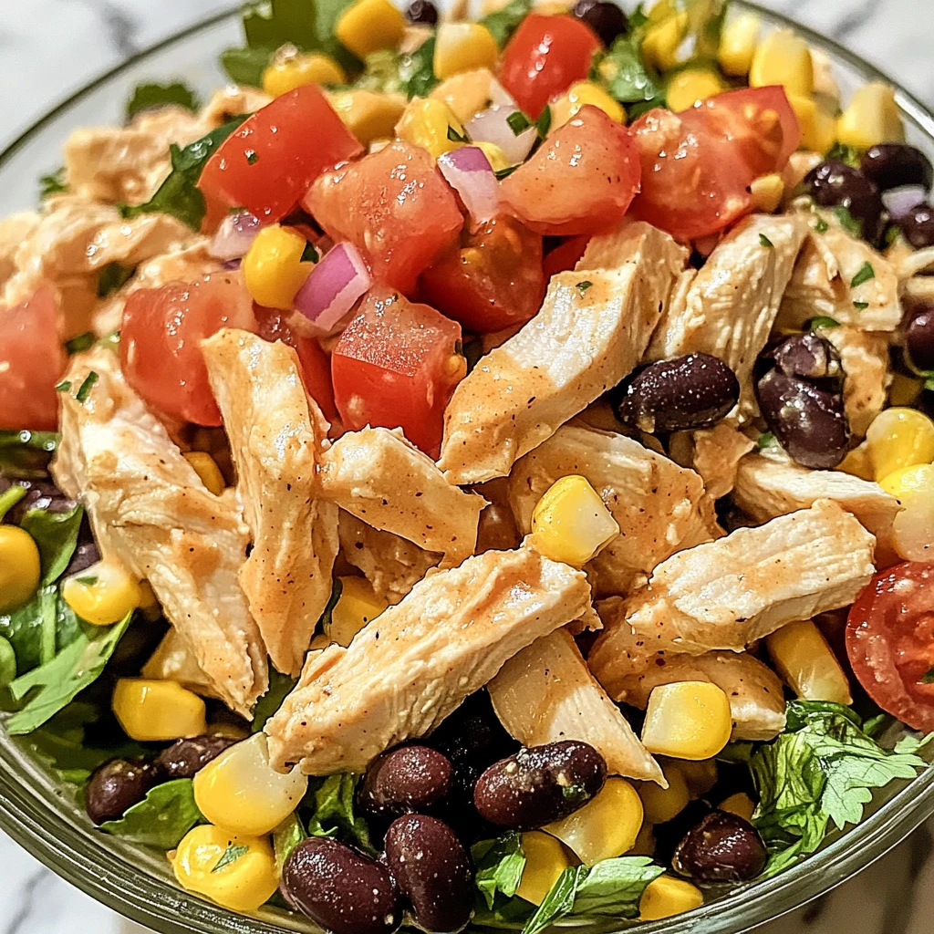 Quick Southwest Chicken Salad 4 Servings Awesome Delicious