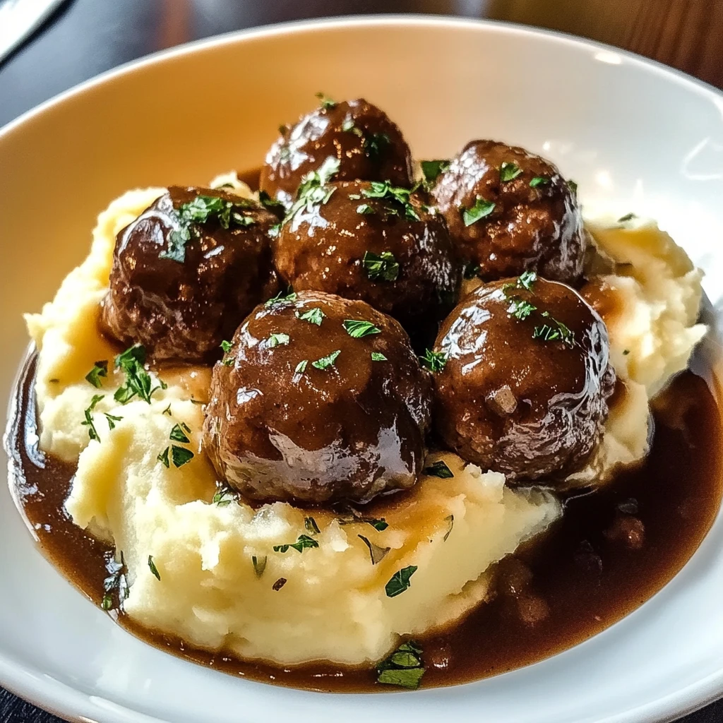 Salisbury Steak Meatballs 30 Minutes Ultimate Delicious