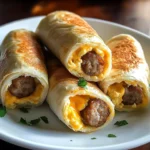 Sausage Egg and Cheese Breakfast Roll-Ups 12 Minutes Easy Delicious
