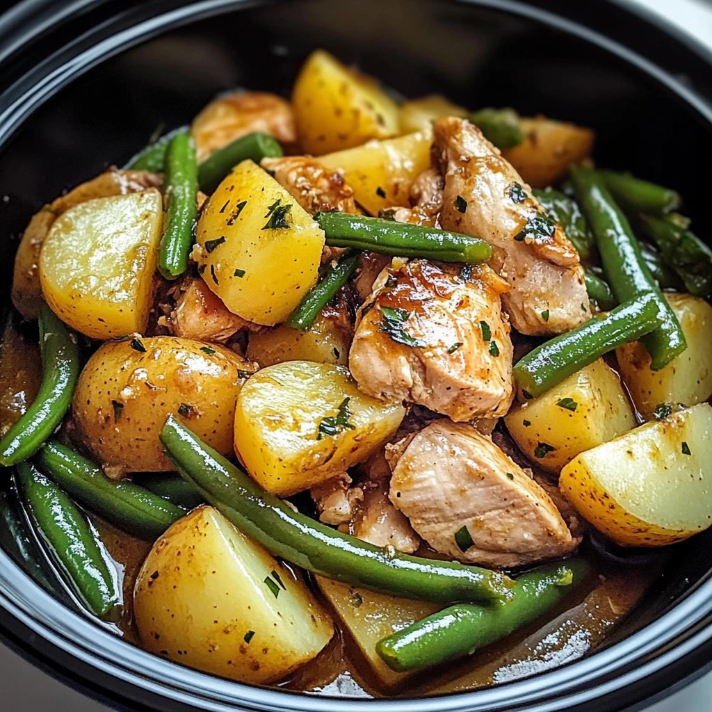 Slow Cooker Chicken and Potatoes 4 Servings Easy Delicious