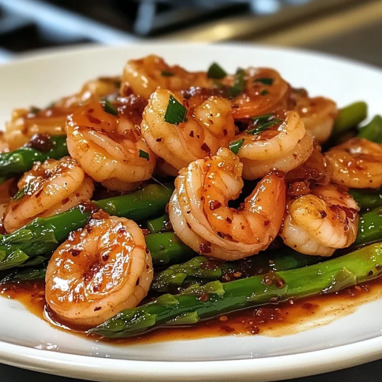 Sweet Chili Shrimp with Asparagus 8 Ingredients Easy Delicious