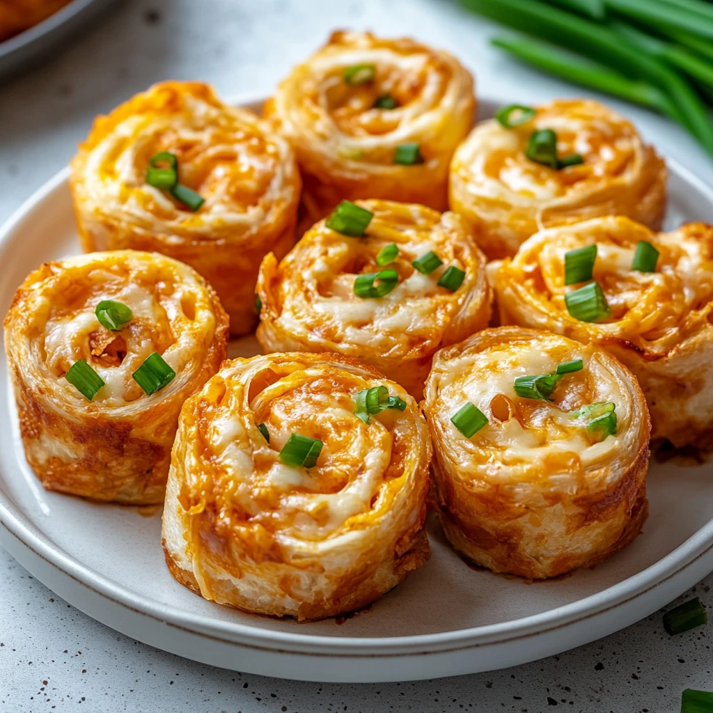Air Fryer Crispy Buffalo Chicken Pinwheels 4 Servings Easy Delicious