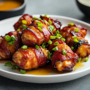 Crispy Bacon-Wrapped Honey BBQ Chicken Bites 30 Minutes Ultimate Delicious