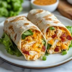 Crispy Cheddar Bacon Ranch Chicken Wraps 4 Servings Easy Delicious