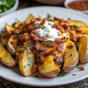 Easy Loaded Queso Potato Wedges 30 Minutes Perfect Delicious